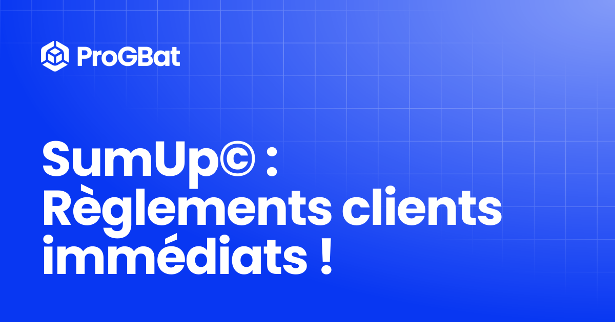 SumUp© : Règlements clients immédiats ! | Documentation